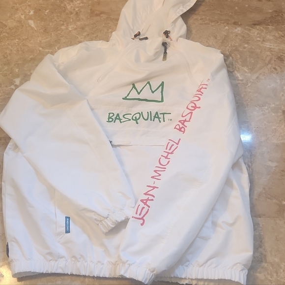 JEAN MICHEL BASQUIAT DINOSAUR MEMBERS ONLY WINDBREAKER MEN LARGE - Picture 10 of 10